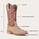 Men's Hyer Tan and Orange Holton 13" Square Toe Boots HM11020