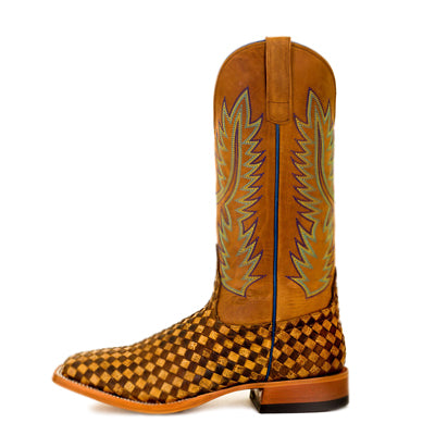 Men's Horsepower Unbeweavable Toast / Antique Bison with 13" Honey Crazyhorse Top HP1758 - Crazy House Western Wear