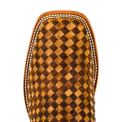 Men's Horsepower Unbeweavable Toast / Antique Bison with 13" Honey Crazyhorse Top HP1758 - Crazy House Western Wear