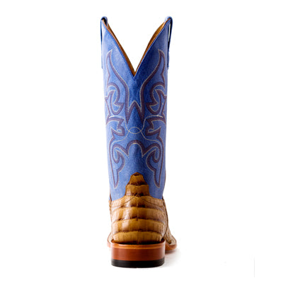 Men's Horsepower Toasted Caiman Print with 13" Blue Sinsation Top HP1842 - Crazy House Western Wear