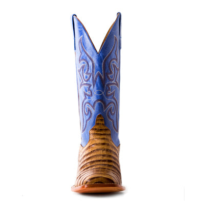 Men's Horsepower Toasted Caiman Print with 13" Blue Sinsation Top HP1842 - Crazy House Western Wear