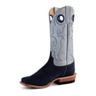 Men's Horsepower Marine Blue Suede with 13" Sugared Baby Blue Top HP1883 - Crazy House Western Wear