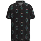 Boy's Hooey "The Weekender" Black with Turquoise Aztec Polo HP034BKAZ-Y - Crazy House Western Wear