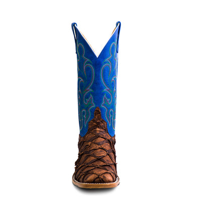 Men's Top Hand Cigar Matte Big Bass with 13" Royal Blue Sinsation Top HP8007 - Crazy House Western Wear