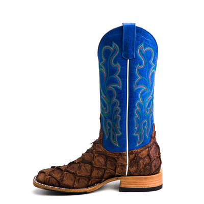 Men's Top Hand Cigar Matte Big Bass with 13" Royal Blue Sinsation Top HP8007 - Crazy House Western Wear