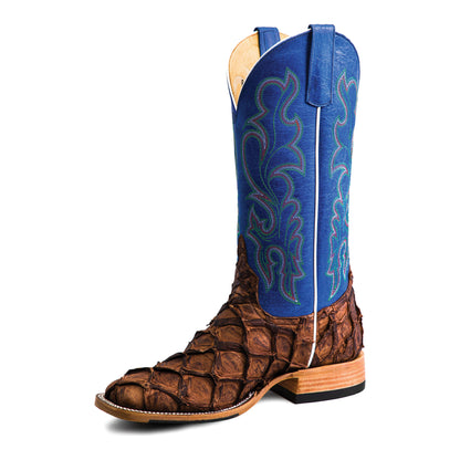 Men's Top Hand Cigar Matte Big Bass with 13" Royal Blue Sinsation Top HP8007 - Crazy House Western Wear