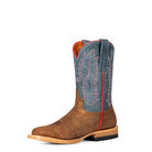 Boy's Horse Power Tobacco Old Suede and Blue Oklahoma Boots HPK8079 - Crazy House Western Wear