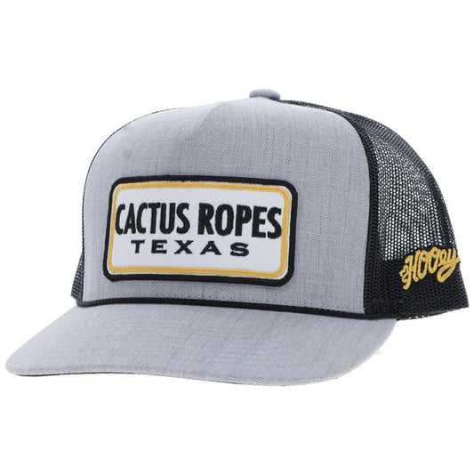 Men's Hooey Cactus Ropes Grey and Black Hat CR116 - Crazy House Western Wear