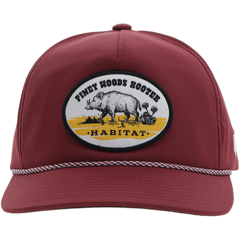 Men's Hooey Habitat Cap 6023T-RD - Crazy House Western Wear