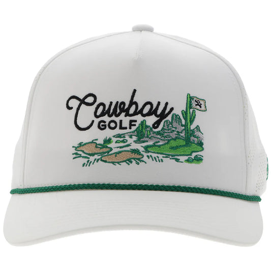 Men's Hooey Cowboy Golf Cap 2517T-WH