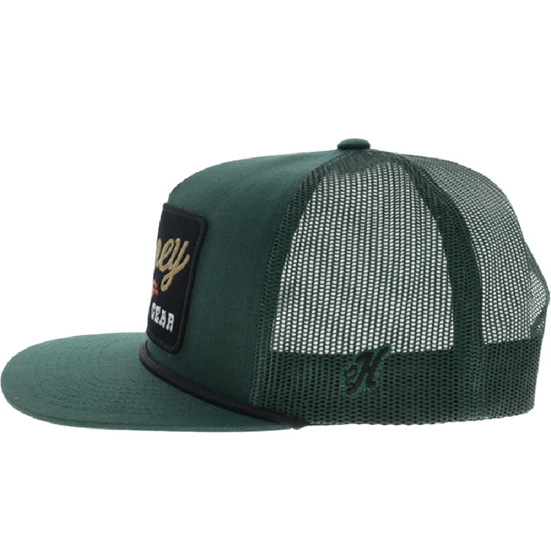 Hooey Men's Green Tap 5-Panel Trucker Snapback Hat 2691T-GR