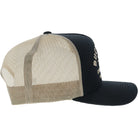 Hooey Men's Black/Tan Buckin Hard 5-Panel Trucker Snapback Hat 2692T-BKTN