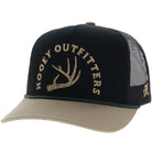 Hooey Men's Black/Tan Shed 5-Panel Trucker Snapback Hat 6043T-BKTN