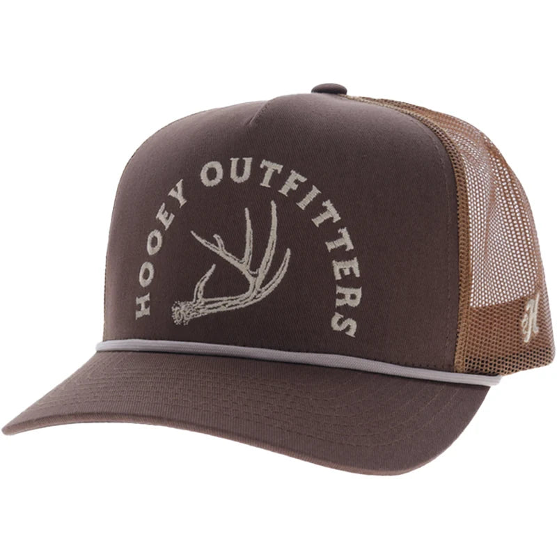 Hooey Men's Brown Shed 5-Panel Trucker Snapback 6043T-BRTN