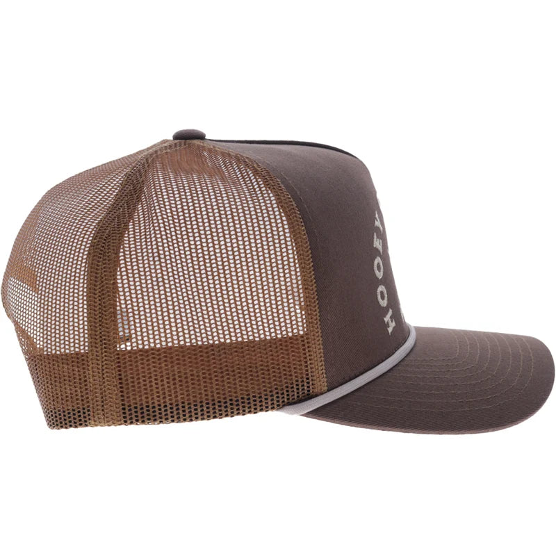 Hooey Men's Brown Shed 5-Panel Trucker Snapback 6043T-BRTN