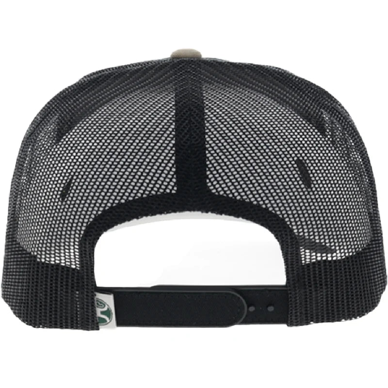 Hooey Men's Black/Tan Shed 5-Panel Trucker Snapback Hat 6043T-BKTN