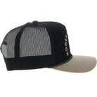 Hooey Men's Black/Tan Shed 5-Panel Trucker Snapback Hat 6043T-BKTN