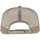Hooey Boy's Youth Tan/Green Shed 5-Panel Trucker Snapback Hat 6043T-TNGR-Y
