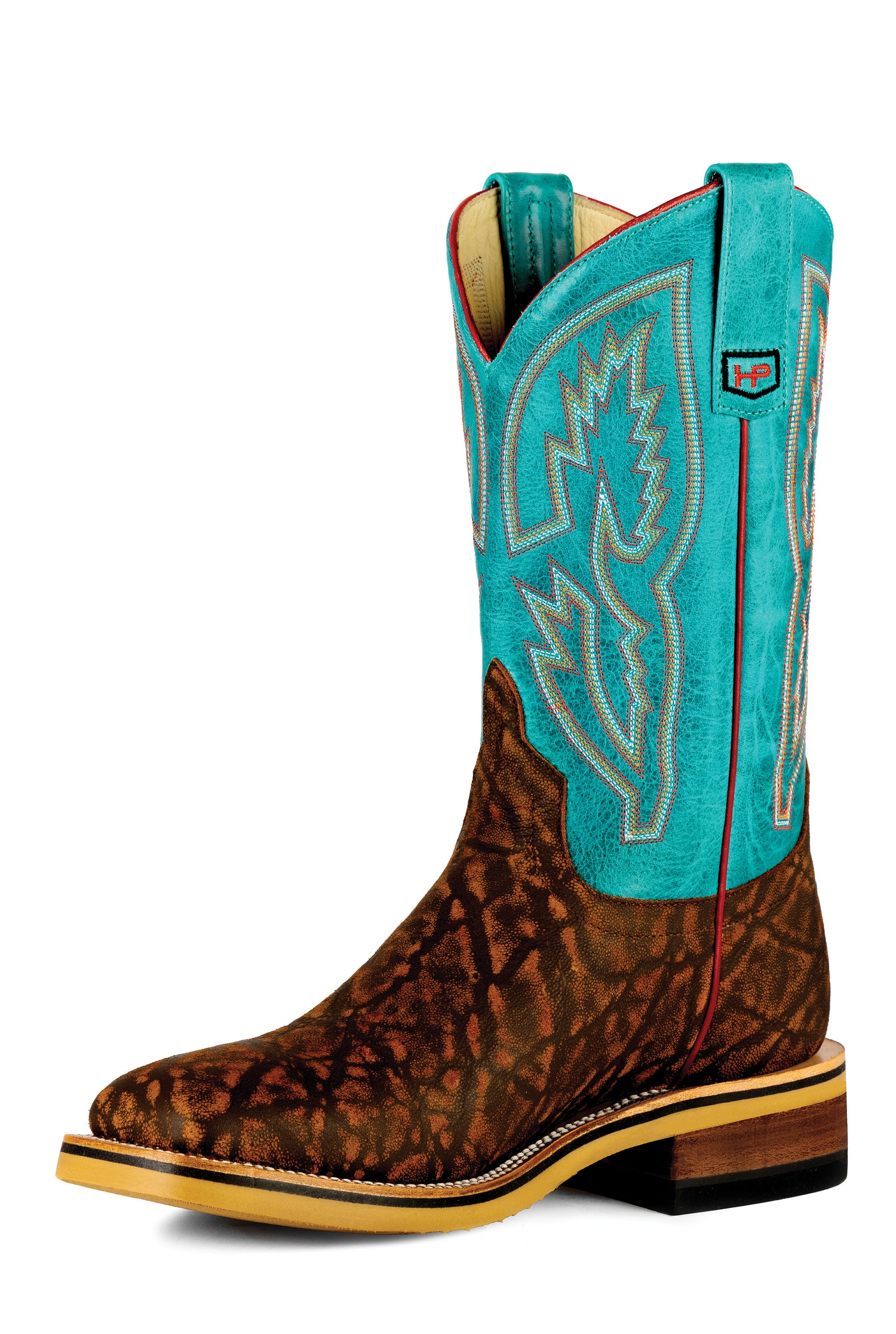 Horsepower Cognac Eleprint with Turquoise Barcelona Top - Crazy House Western Wear