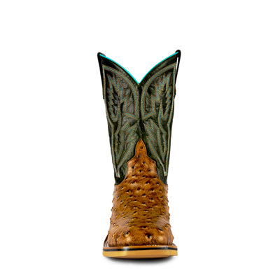 Men's Horsepower Honey Impostrich Print Steel Toe Boot 12" HPW2503 - Crazy House Western Wear