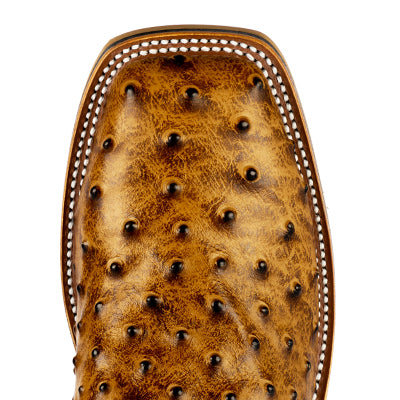 Men's Horsepower Honey Impostrich Print Steel Toe Boot 12" HPW2503 - Crazy House Western Wear