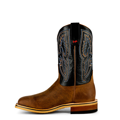 Men's Horsepower Distressed Bison Steel Toe Boot 12" HPW2505 - Crazy House Western Wear