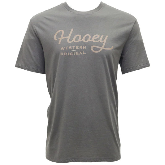 Men's Hooey Gray OG T-Shirt HT1566DKGY