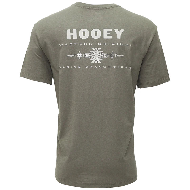 Men's Hooey Olive Peyote T-Shirt HT1751OL - Crazy House Western Wear