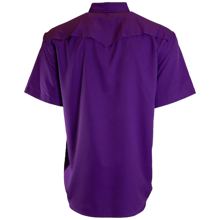 Boy's Hooey "SOL" Purple Short Sleeve Button Up HT1760PL-Y - Crazy House Western Wear