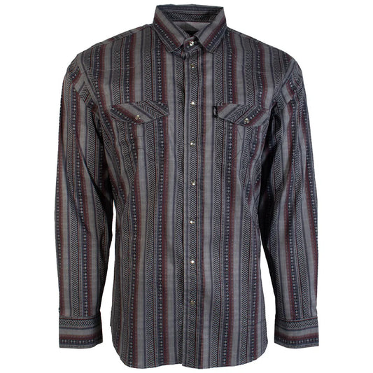 Men's Hooey Dos Sol Pearl Snap Shirt HT1763GYSP