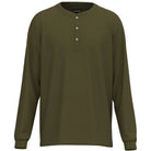 Men's Hooey "Henley" Olive Long Sleeve Thermal Shirt HT1791OL - Crazy House Western Wear