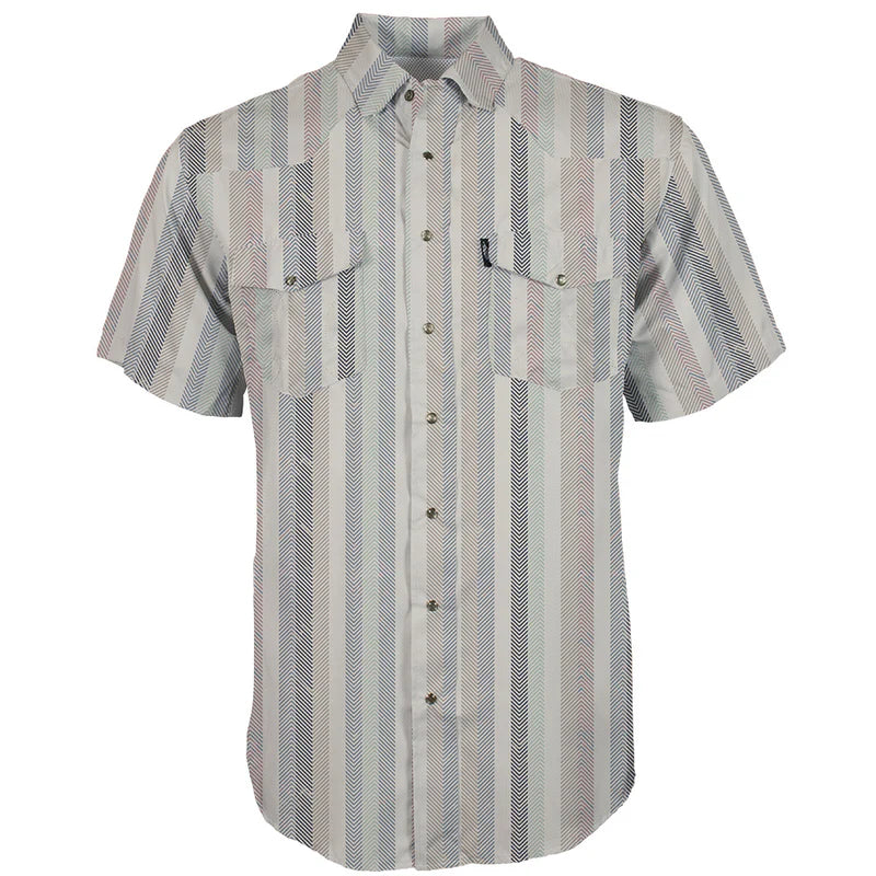 Men's Hooey Pattern Pearl Snap Shirt HT1861CRST - Crazy House Western Wear
