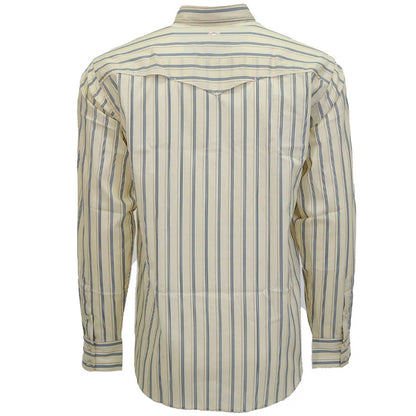 Men's Hooey "Maverick" Long Sleeve Pearl Snap Shirt HT1864WH