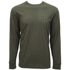 Men's Hooey "Eldorado" Long Sleeve T-shirt Green with Tan and White Logo HT1882GR - Crazy House Western Wear
