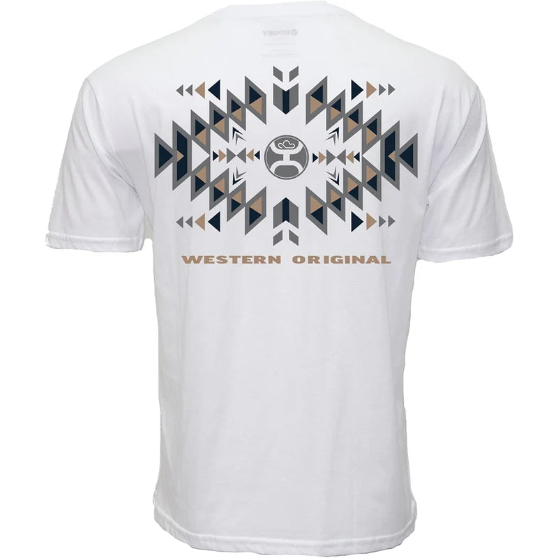 Men's Hooey "Eldorado" White T-shirt HT1887WH - Crazy House Western Wear