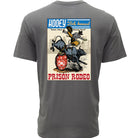 Men's Hooey "Prison Rodeo" Gray T-shirt with Multi Color Rodeo Graphic HT1893DKGY