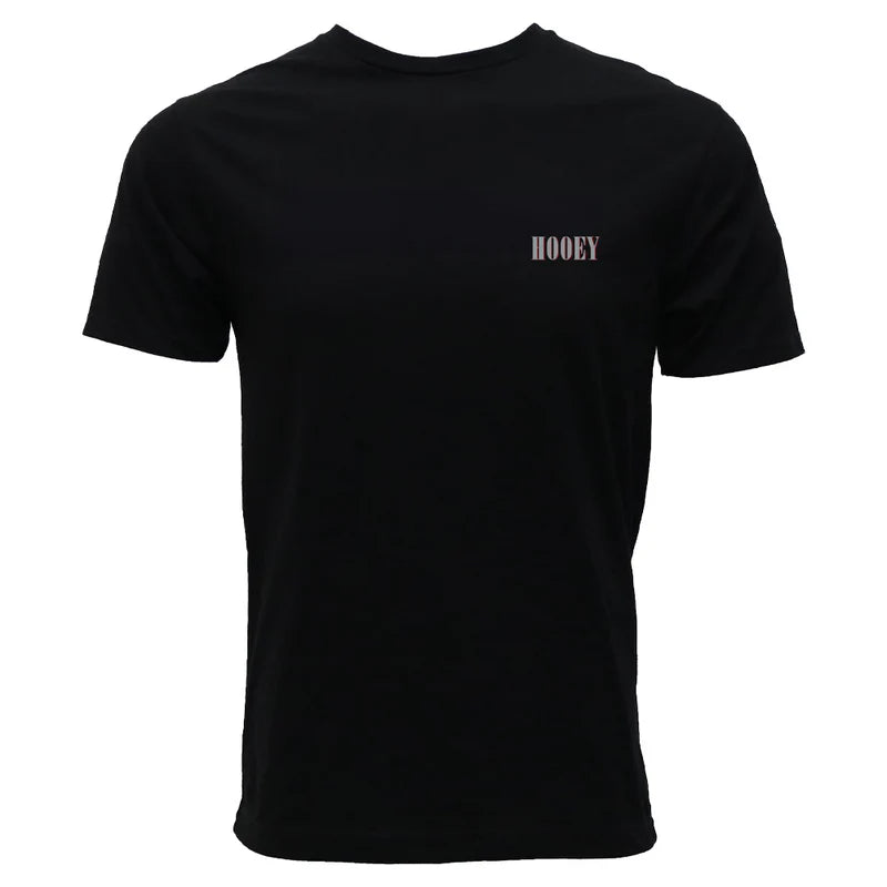 Men's Hooey "Wild Ride" Black T-shirt with Tan and Gray Hooey Logo HT1911BK