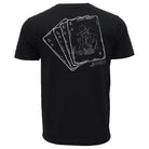 Men's Hooey Gambler T-shirt Black with Gray and White Card Logo HT1912BK