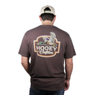 Hooey Men's Dark Brown Flock Shot Outfitters T-shirt HT2610DKBR