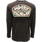 Hooey's Boy's Dark Brown Outfitters Long Sleeve T-shirt HT2615DKBR-Y