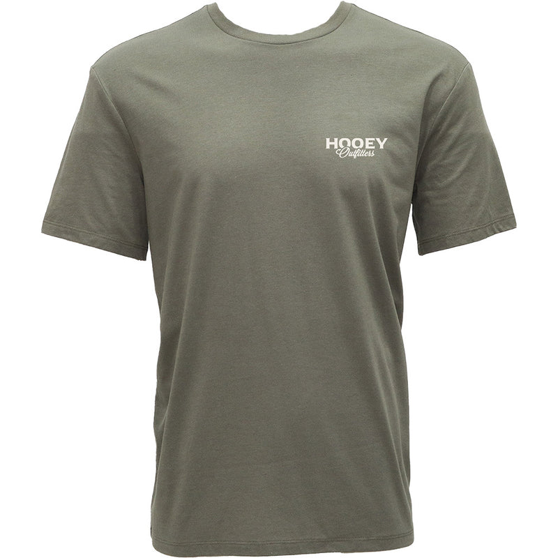 Men's Hooey "Outfitters" Green Hooey Outfitters T-shirt HT2615OL
