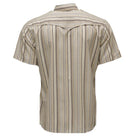 Men's Hooey "Sol" Short Sleeve Pearl Snap Shirt Cream Striped HT2621CRST