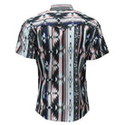 Men's Hooey Short Sleeve Pearl Snap Pink Aztec Shirt HT2621PKAZ