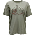 Hooey Women's Jackie T-shirt Olive Green with Rabbit Logo HT2696OL
