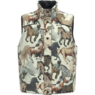 Girl Hooey's Charcoal/Horse Print Cassidy Reversible Puffer Vest HV2603DKCH-Y