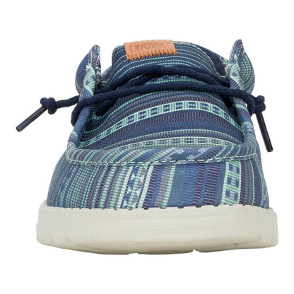 Men's Hey Dude Wally Surf Shawl Navy Blazer & Multi Shoes 43092-4UX