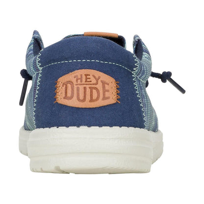 Men's Hey Dude Wally Surf Shawl Navy Blazer & Multi Shoes 43092-4UX