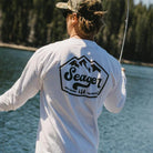 Seager Men's White High Country Long Sleeve Tee MTH26HIGHCLSWHT