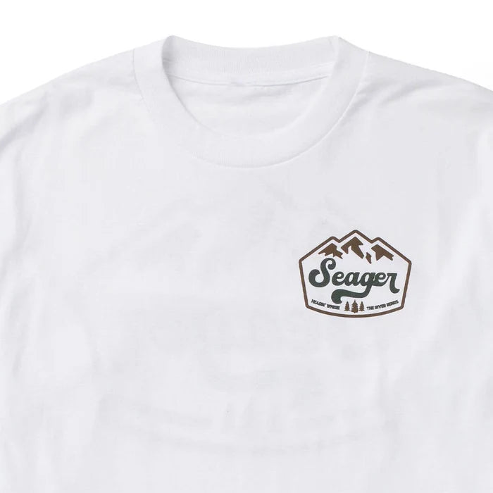 Seager Men's White High Country Long Sleeve Tee MTH26HIGHCLSWHT