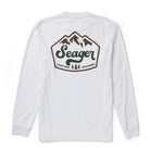 Seager Men's White High Country Long Sleeve Tee MTH26HIGHCLSWHT